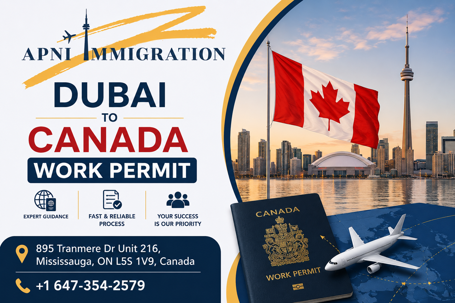 Dubai to Canada Work Permit 2026 - Complete Guide for UAE Residents on LMIA, TFWP, IMP and Visa Application Process by Apni Immigration Mississauga